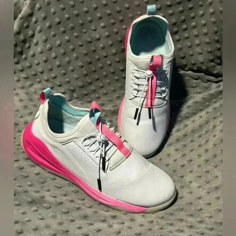 Clove Electron Rose Women’s Pink‎ Blue Nursing Sneakers, Sz 12